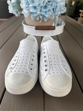 Native Shoes Women's White Slip-On EVA Sneakers